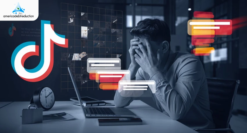 ผู้ใช้ที่เผชิญกับความกดดันจากข้อมูลและข้อความมากมายบน TikTok สื่อถึงข้อจำกัดและผลกระทบเชิงลบของแพลตฟอร์ม