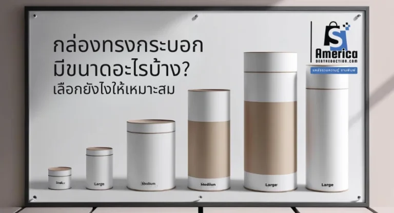 กล่องทรงกระบอกมีขนาดอะไรบ้าง? เลือกยังไงให้เหมาะสม